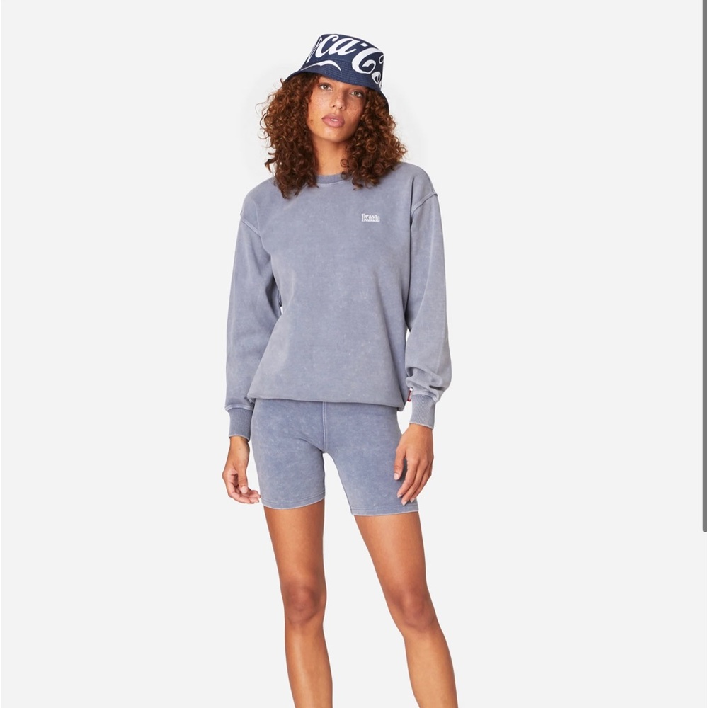 Kith x Coca-Cola Crew 'Washed Blue' size M